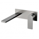 Ruki Gun Metal Grey Lead Free Wall Mixer With Spout